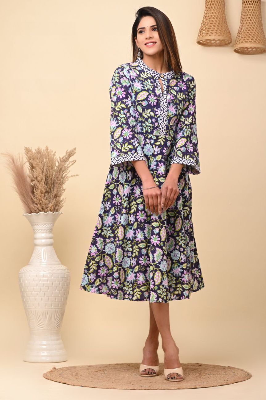 cotton printed top / dress