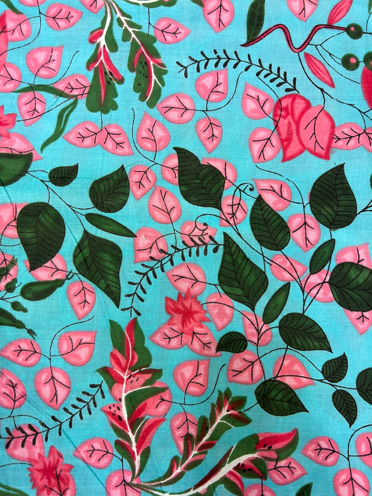 cotton printed running fabric
