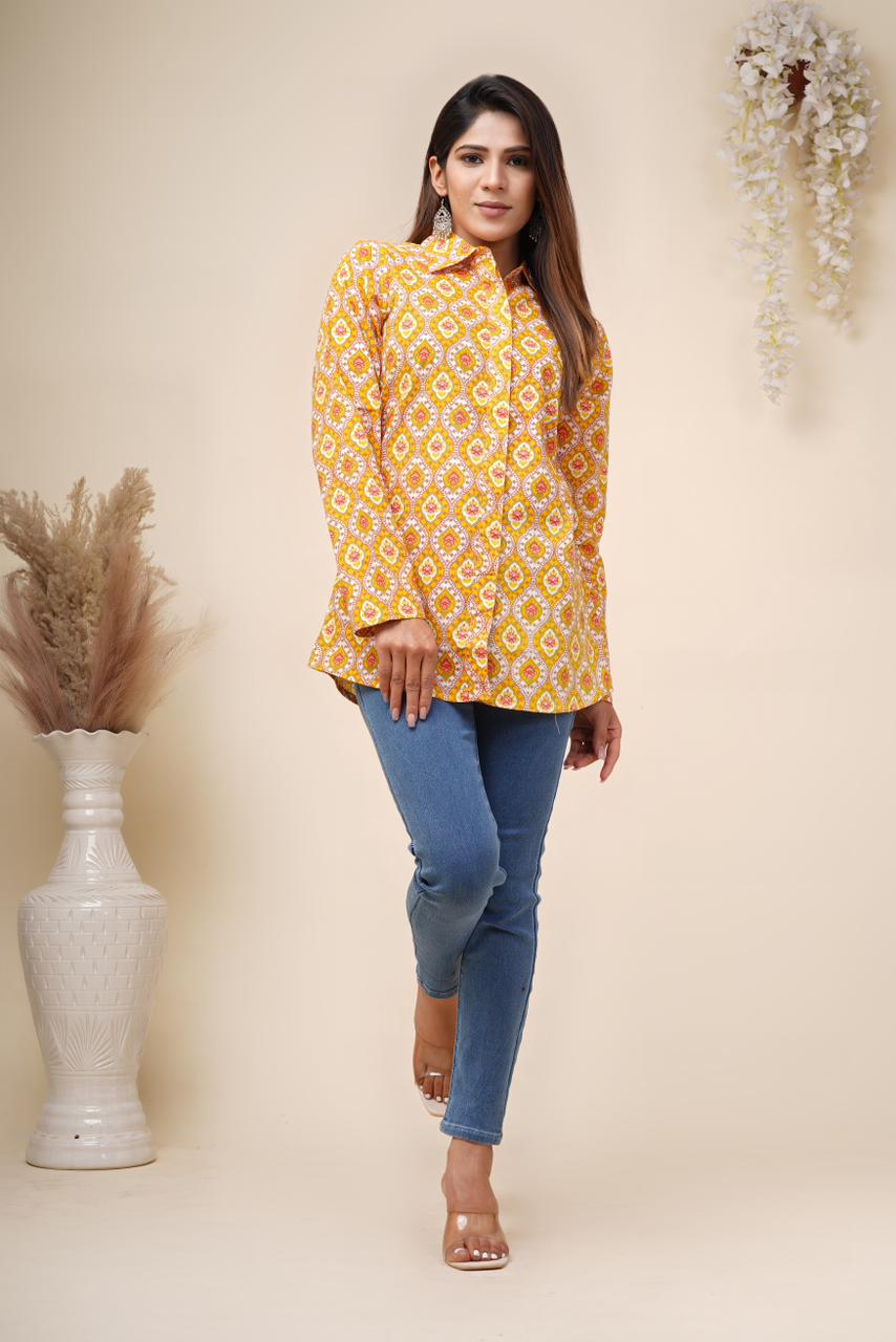 cotton printed top / dress