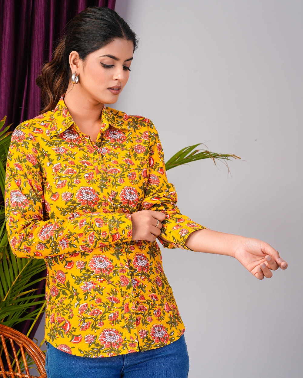women printed shirt