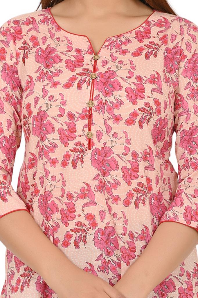 cotton printed top / dress