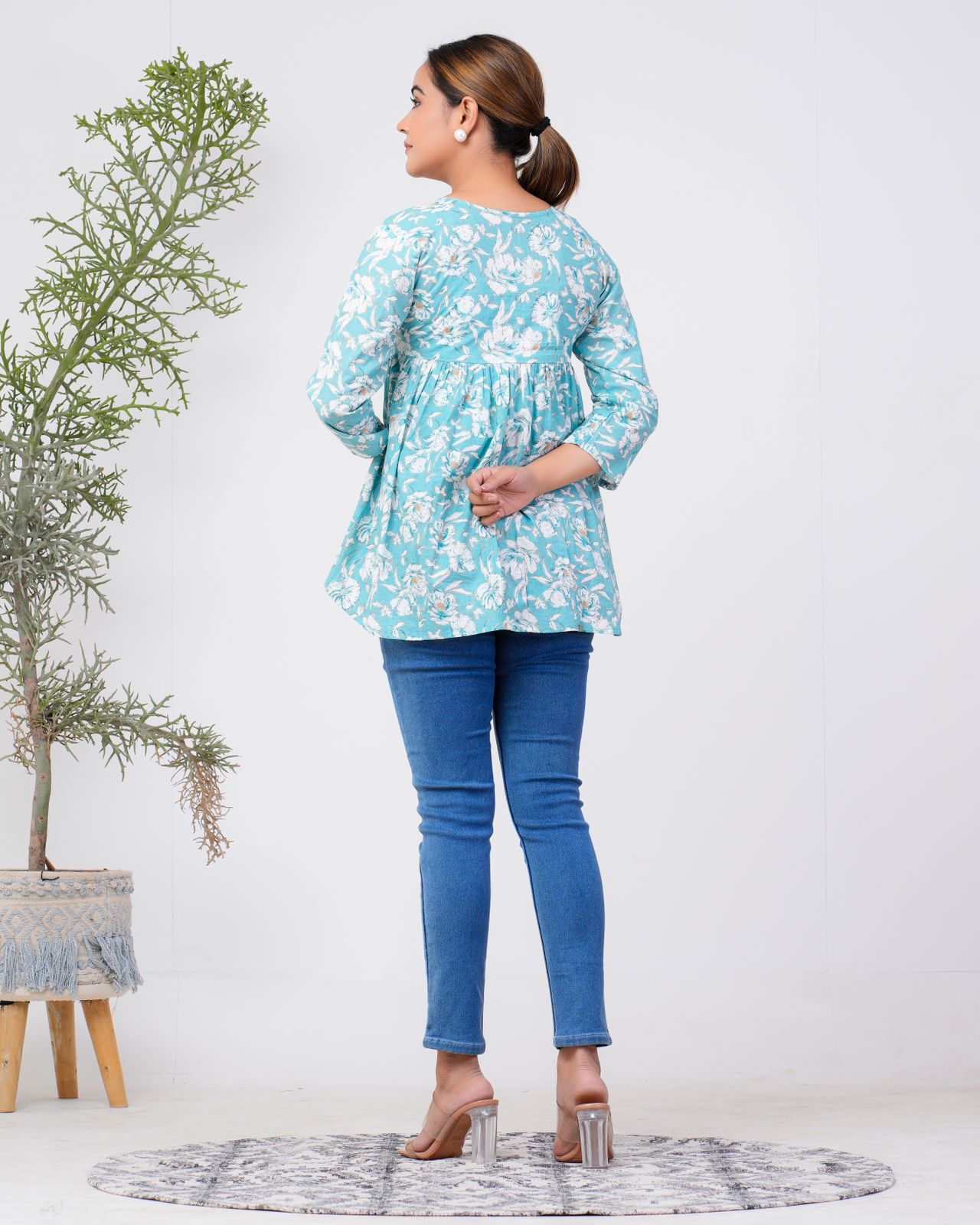 cotton printed top / dress