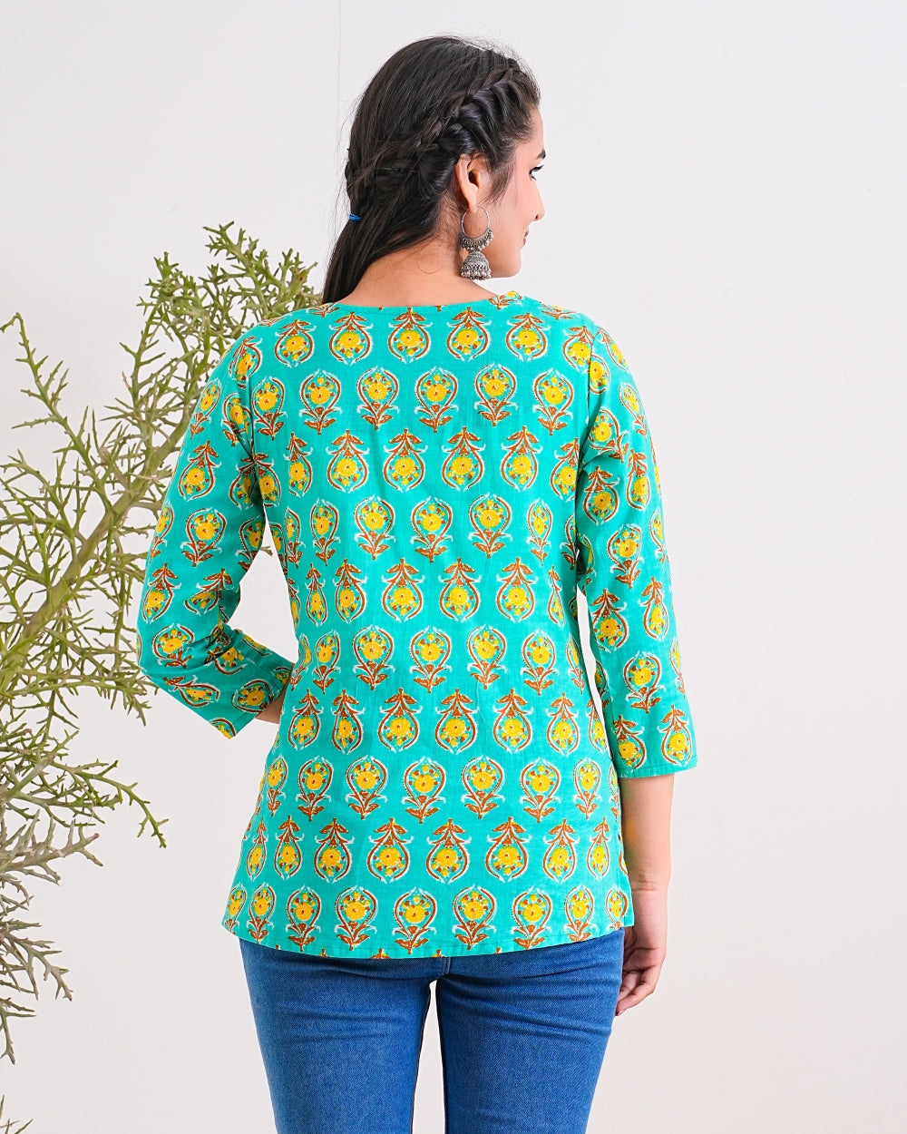 cotton printed top / dress
