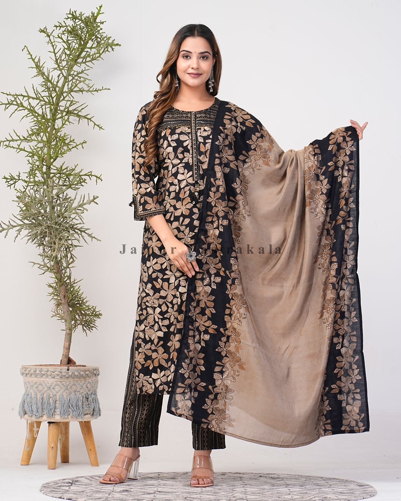 muslin silk suit