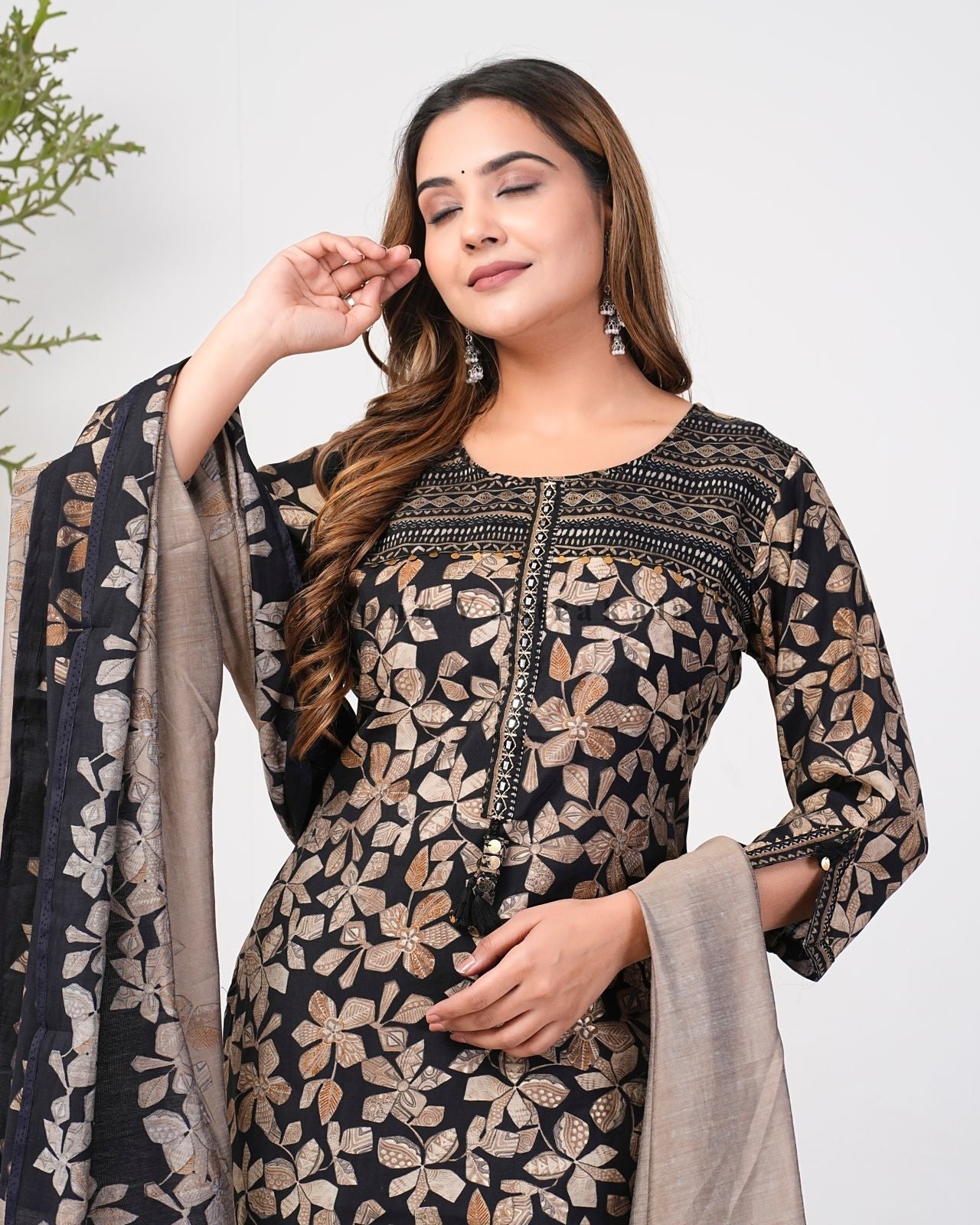 muslin silk suit