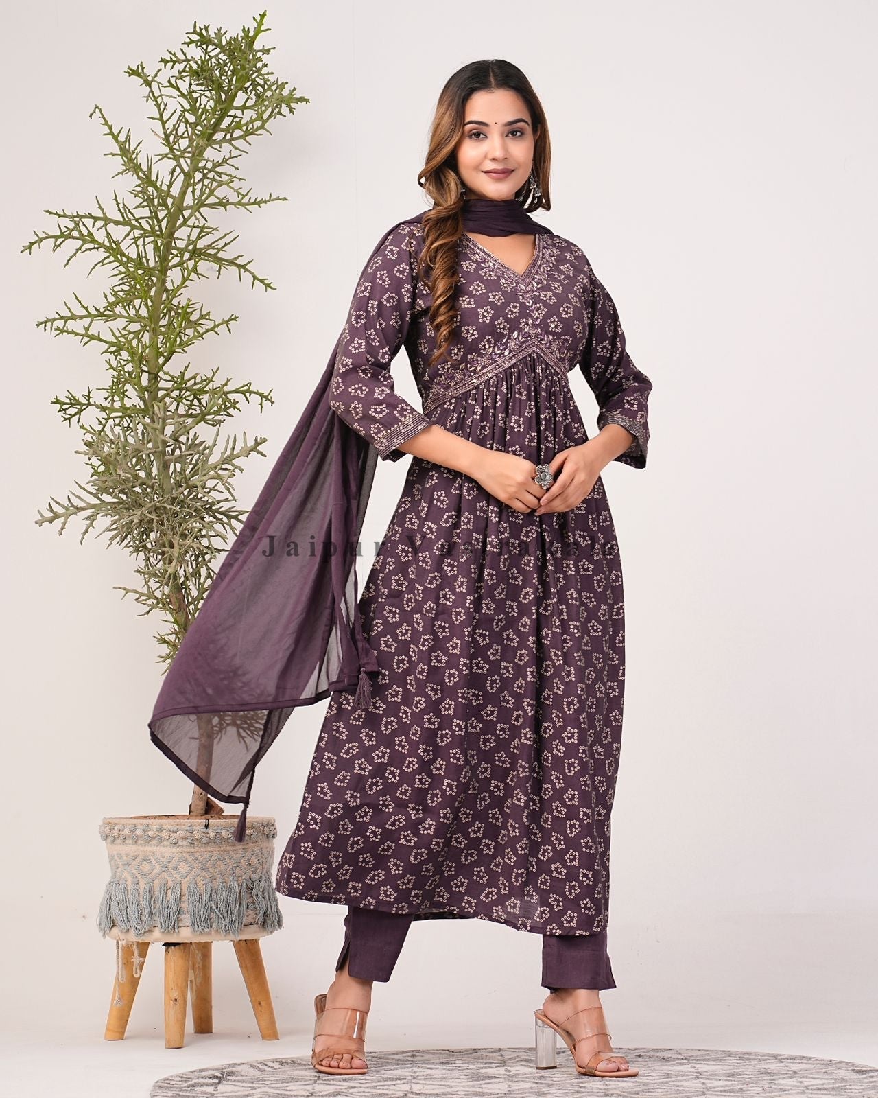 muslin silk suit