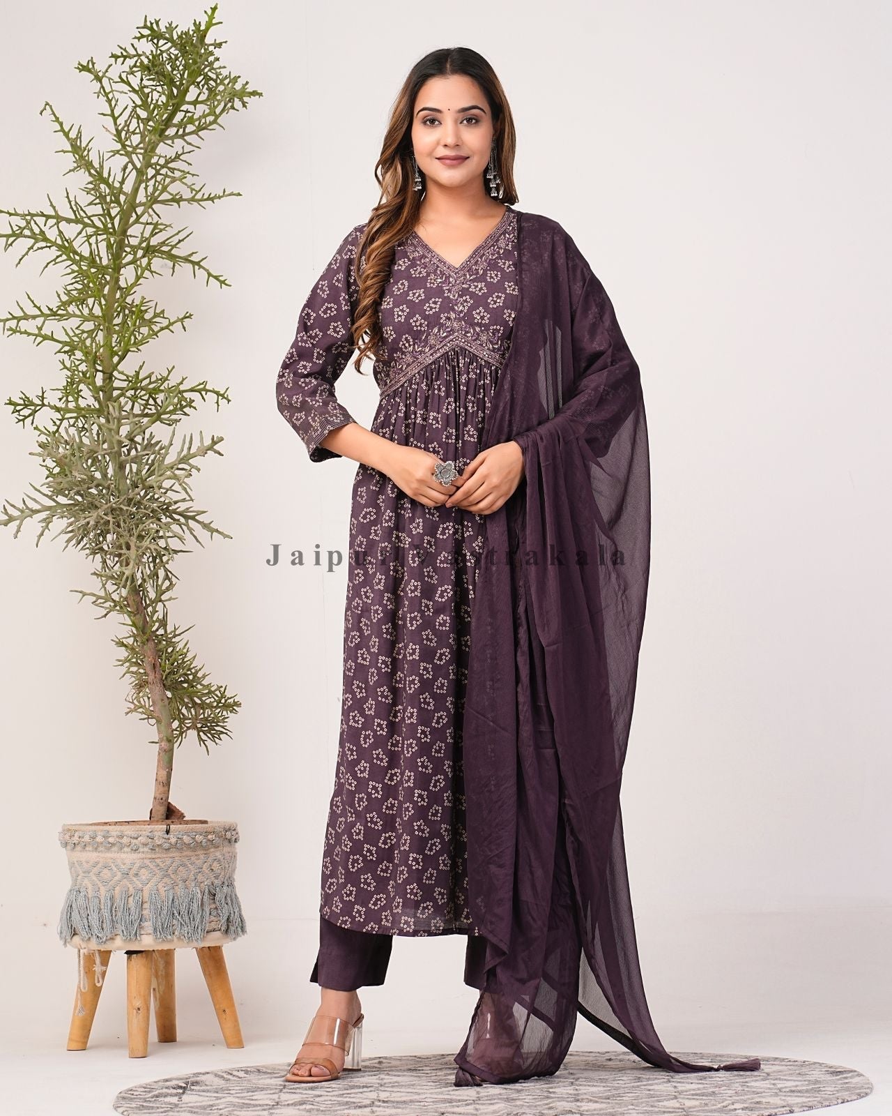 muslin silk suit
