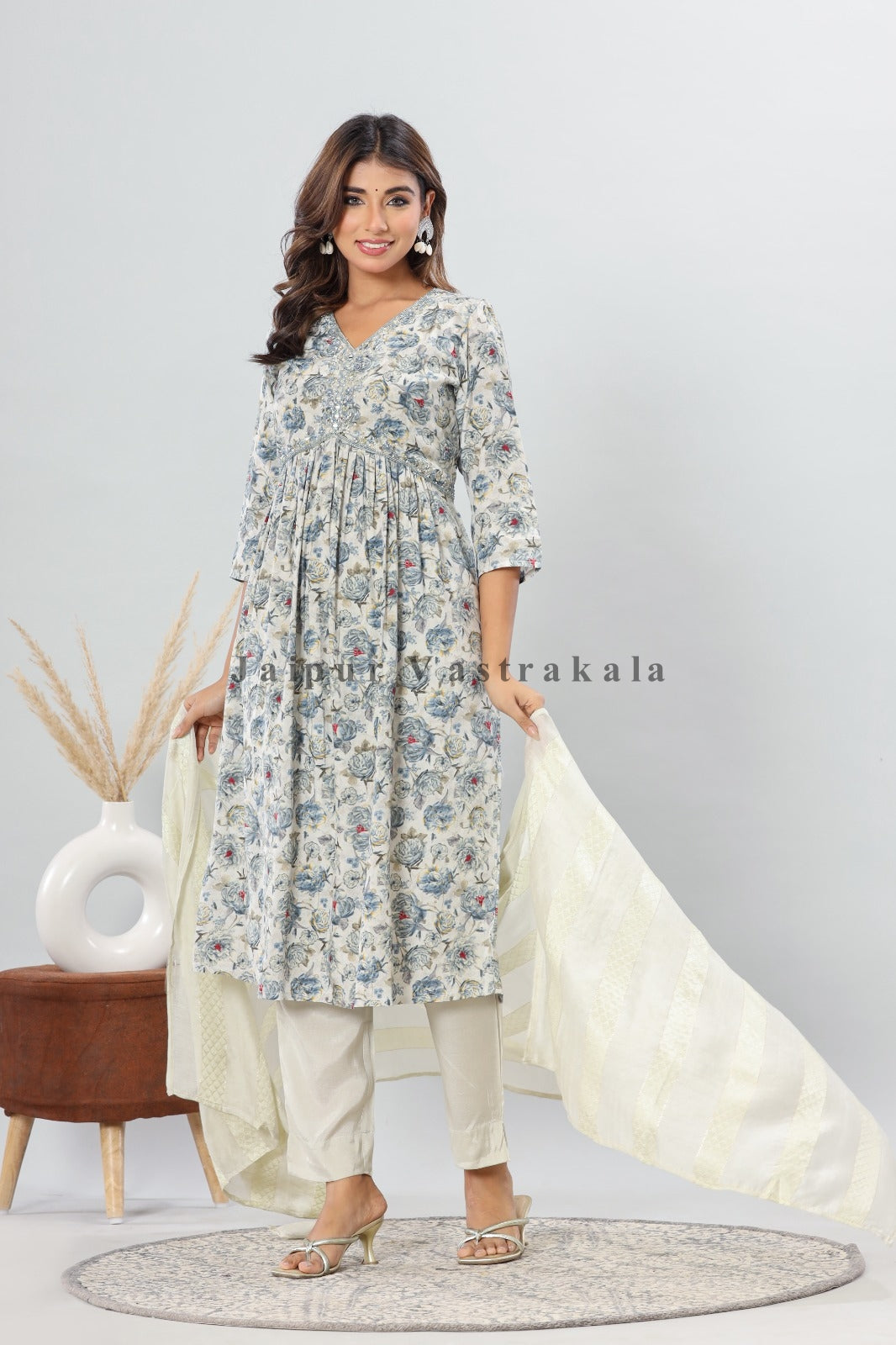 muslin silk suit