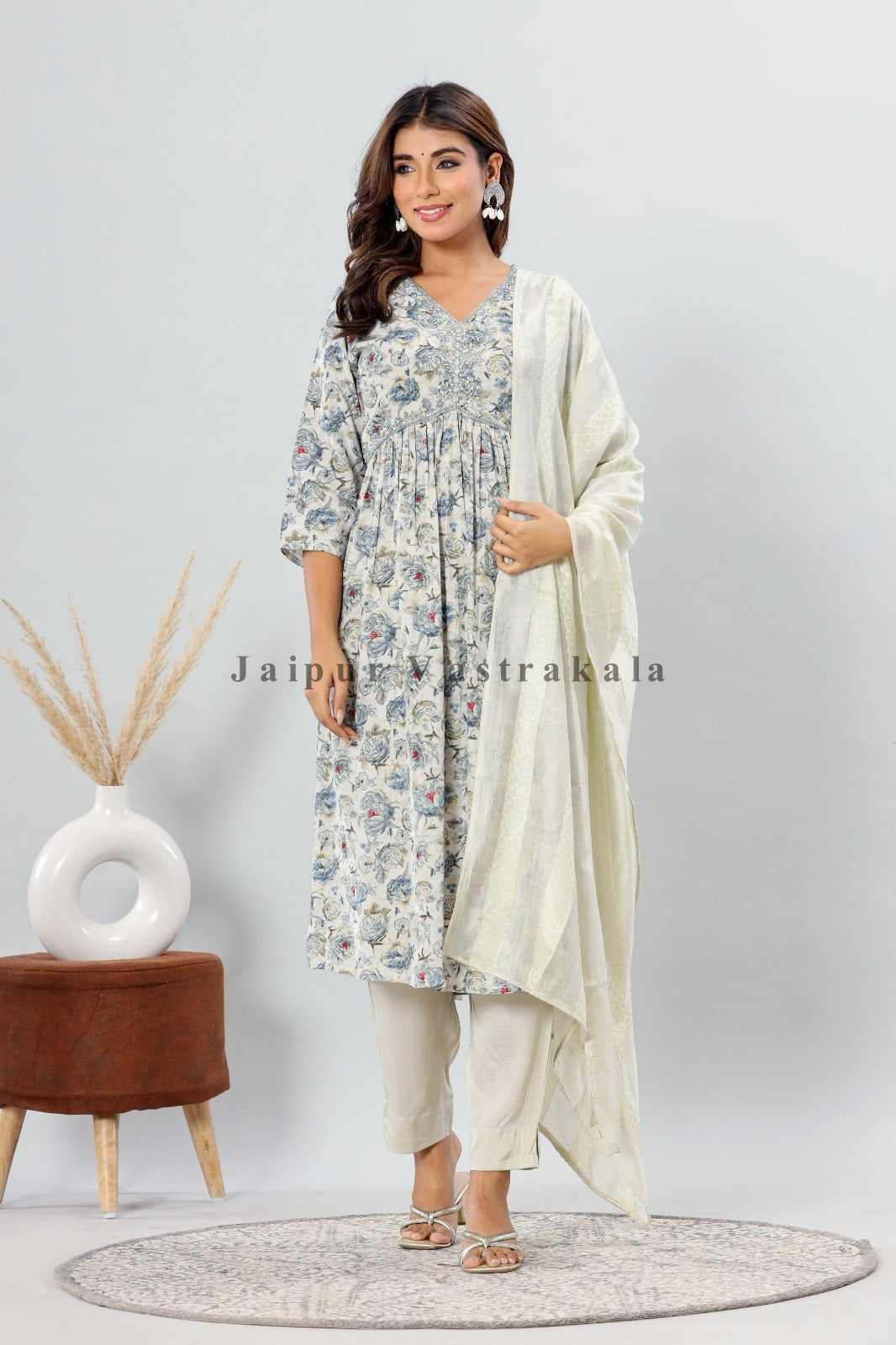 muslin silk suit