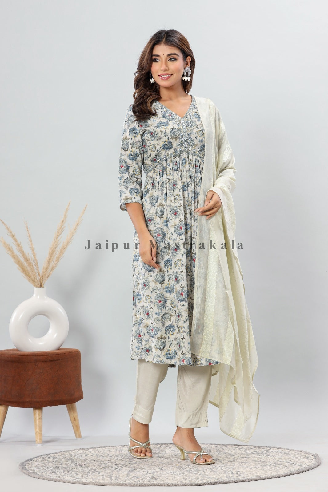 muslin silk suit