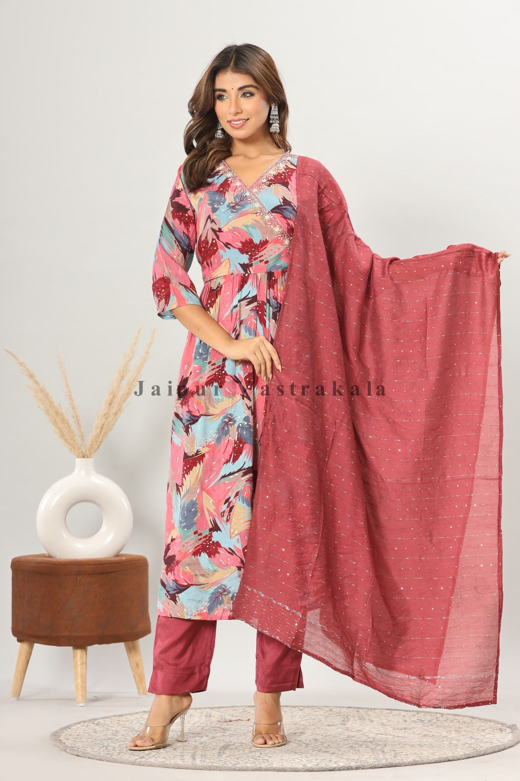 muslin silk suit
