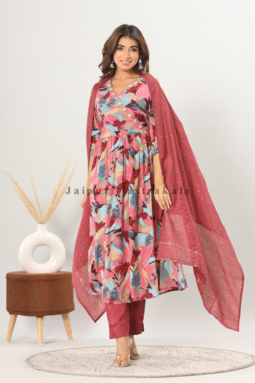 muslin silk suit