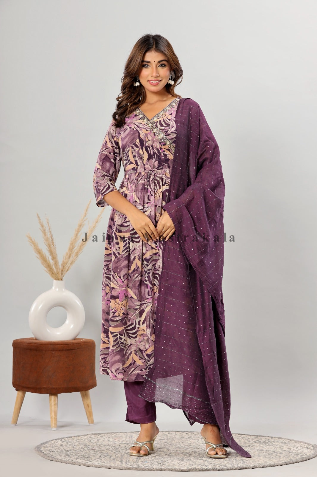 muslin silk suit