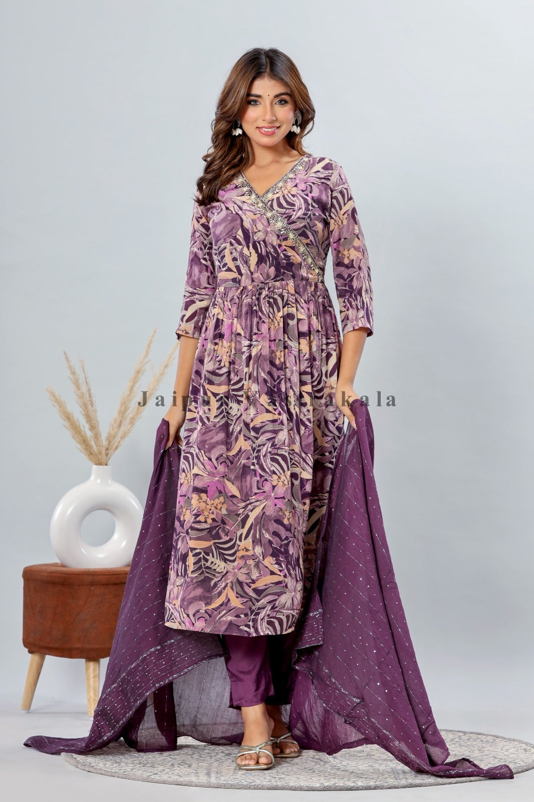 muslin silk suit