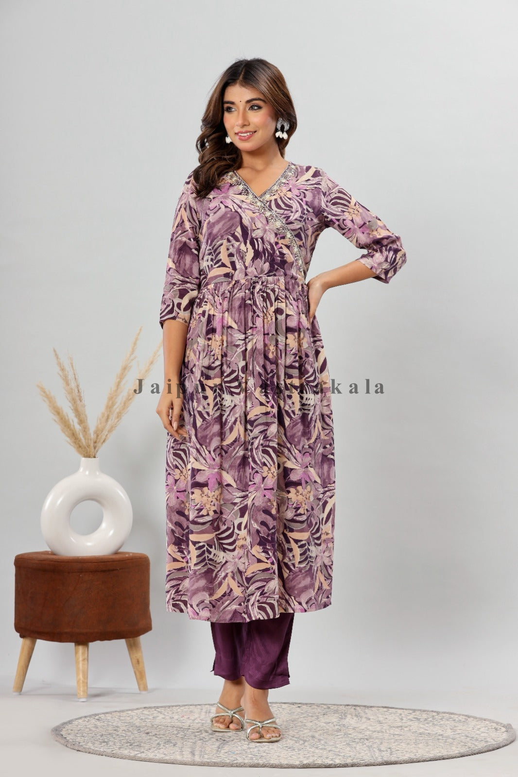 muslin silk suit