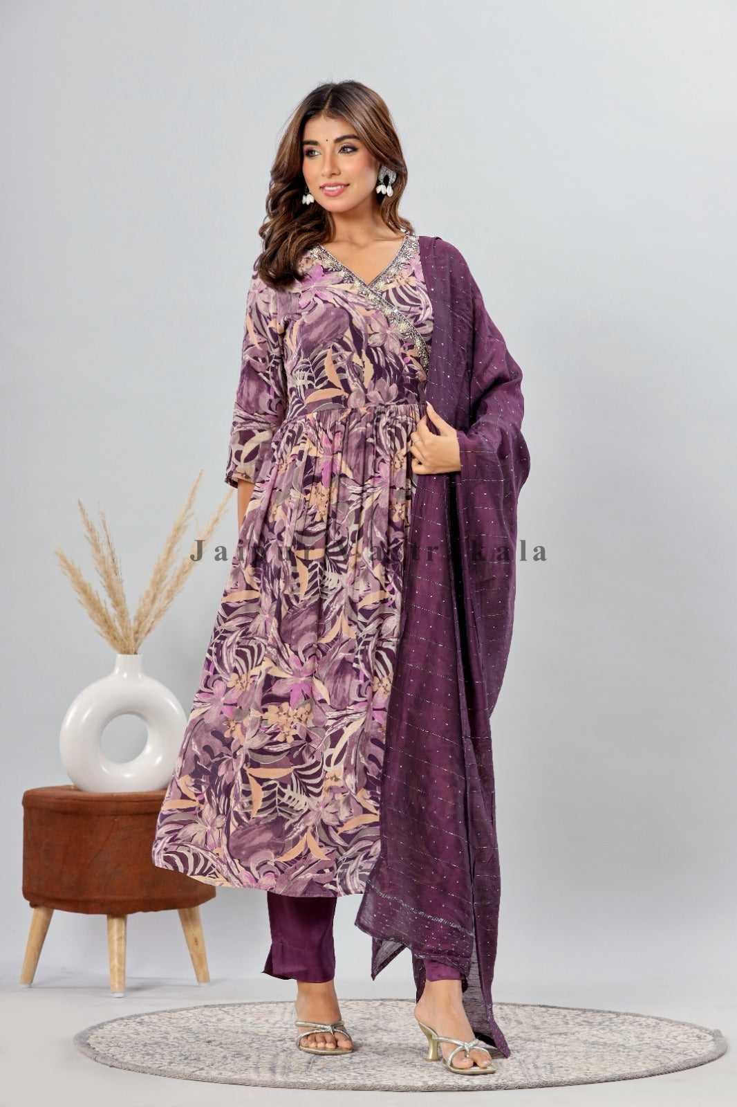 muslin silk suit