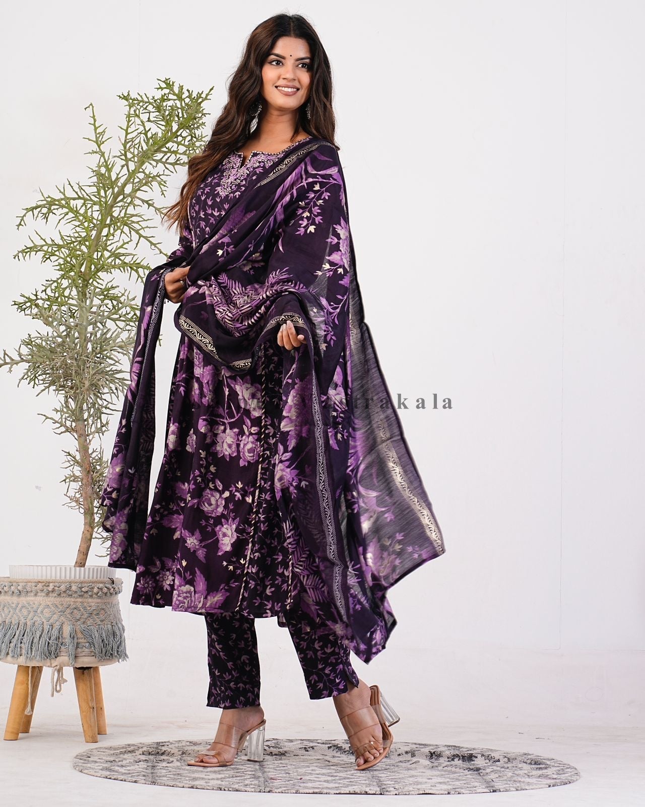 muslin silk suit