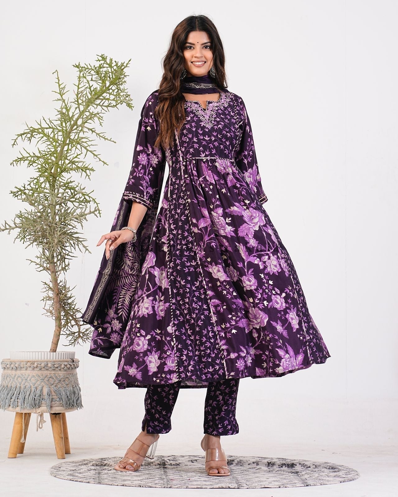 muslin silk suit