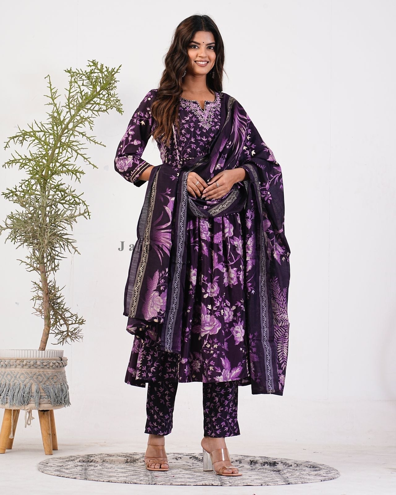 muslin silk suit