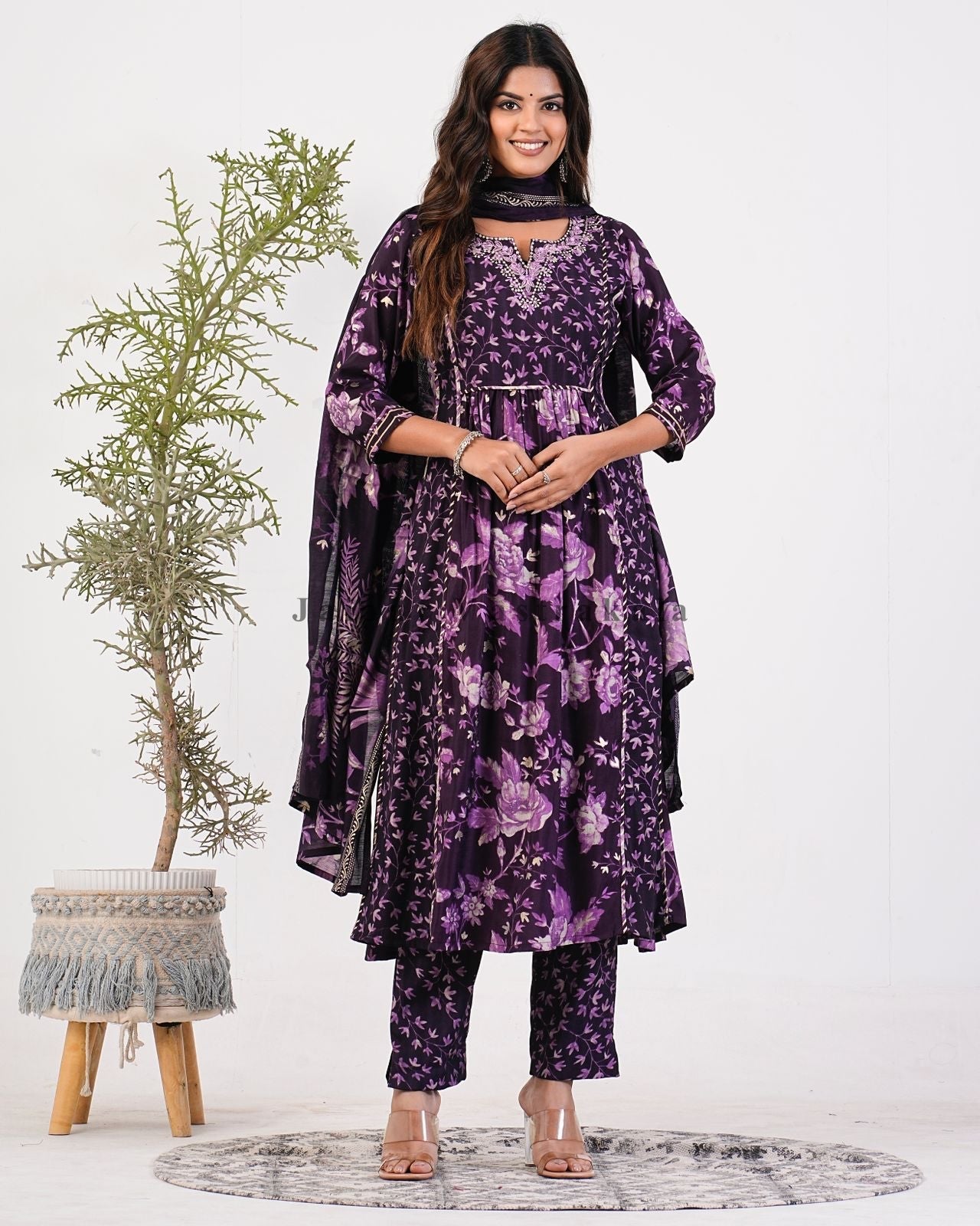 muslin silk suit