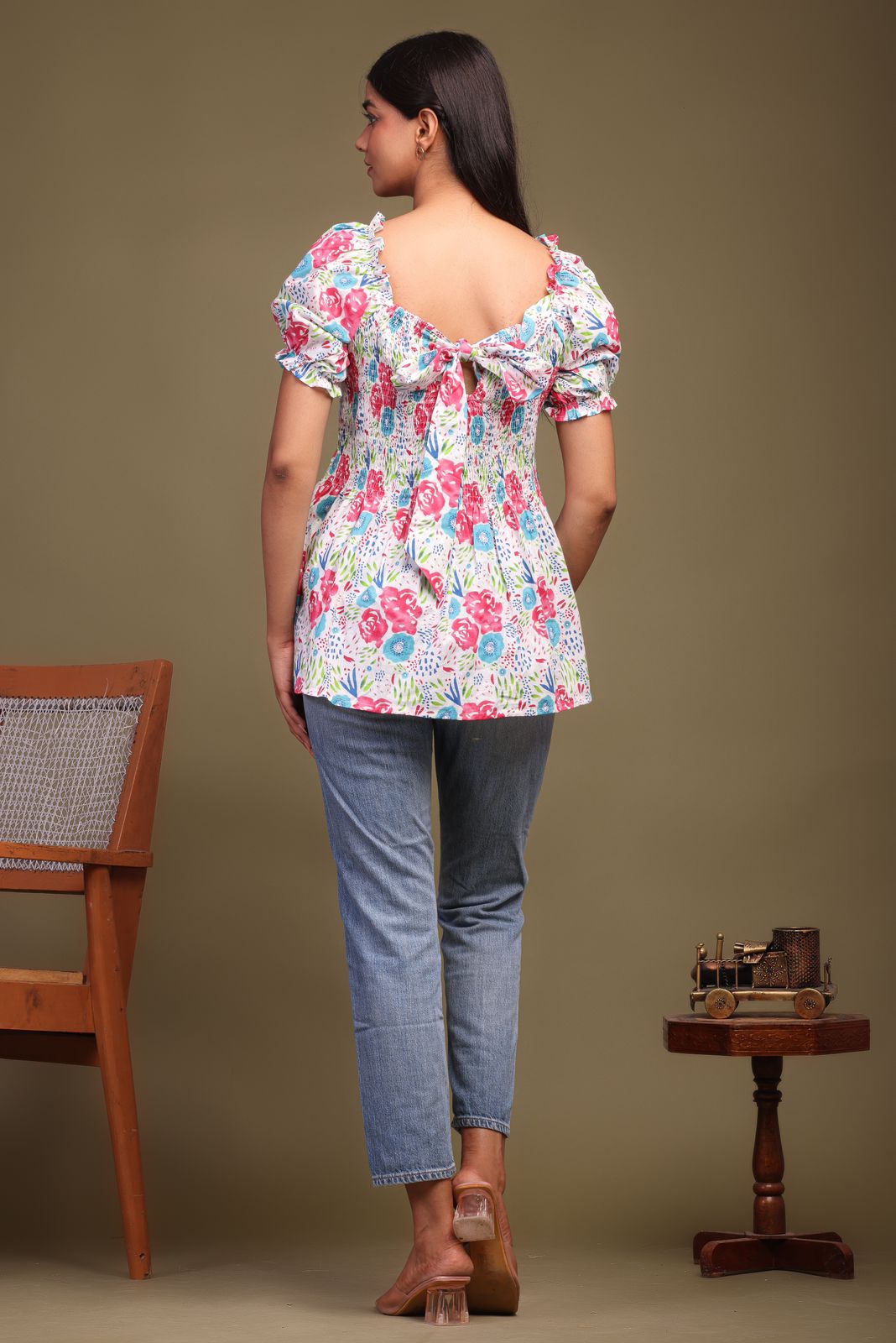 cotton printed top / dress