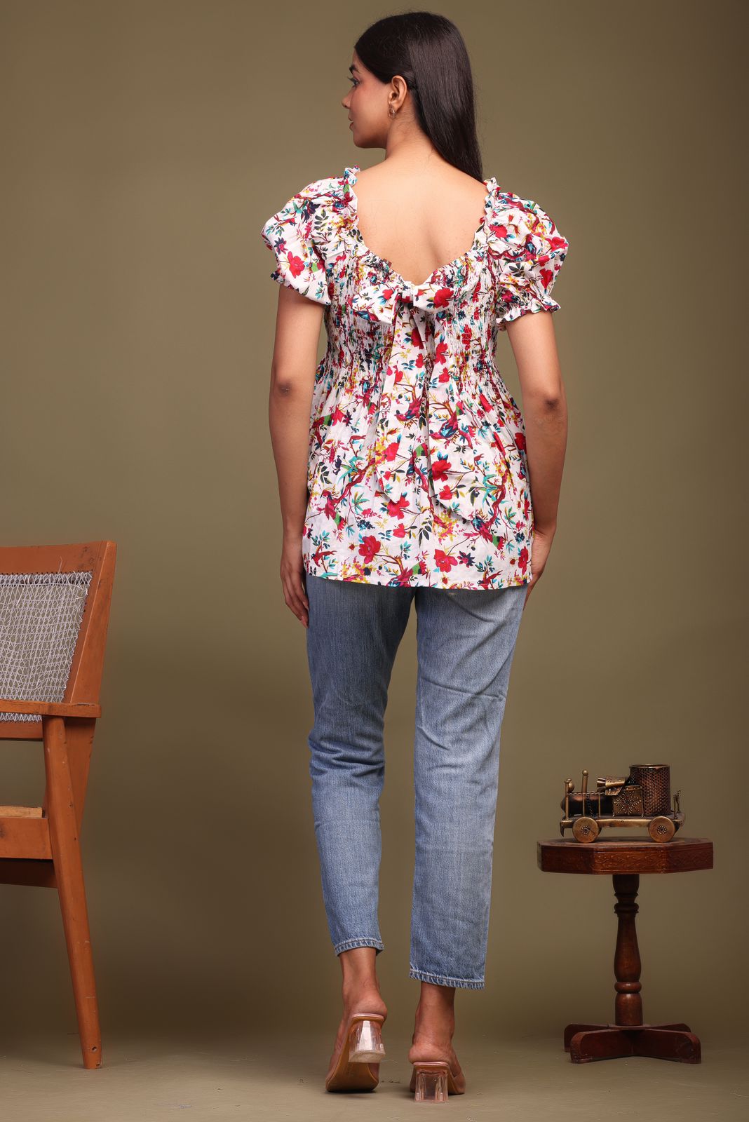 cotton printed top / dress