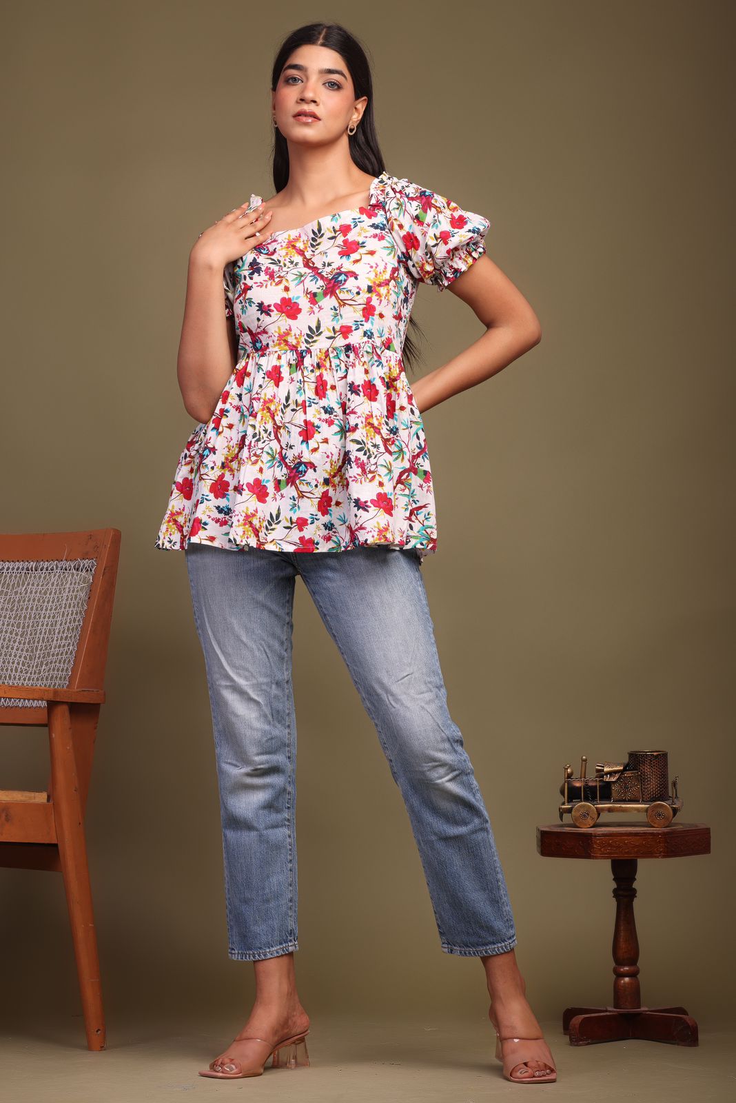 cotton printed top / dress