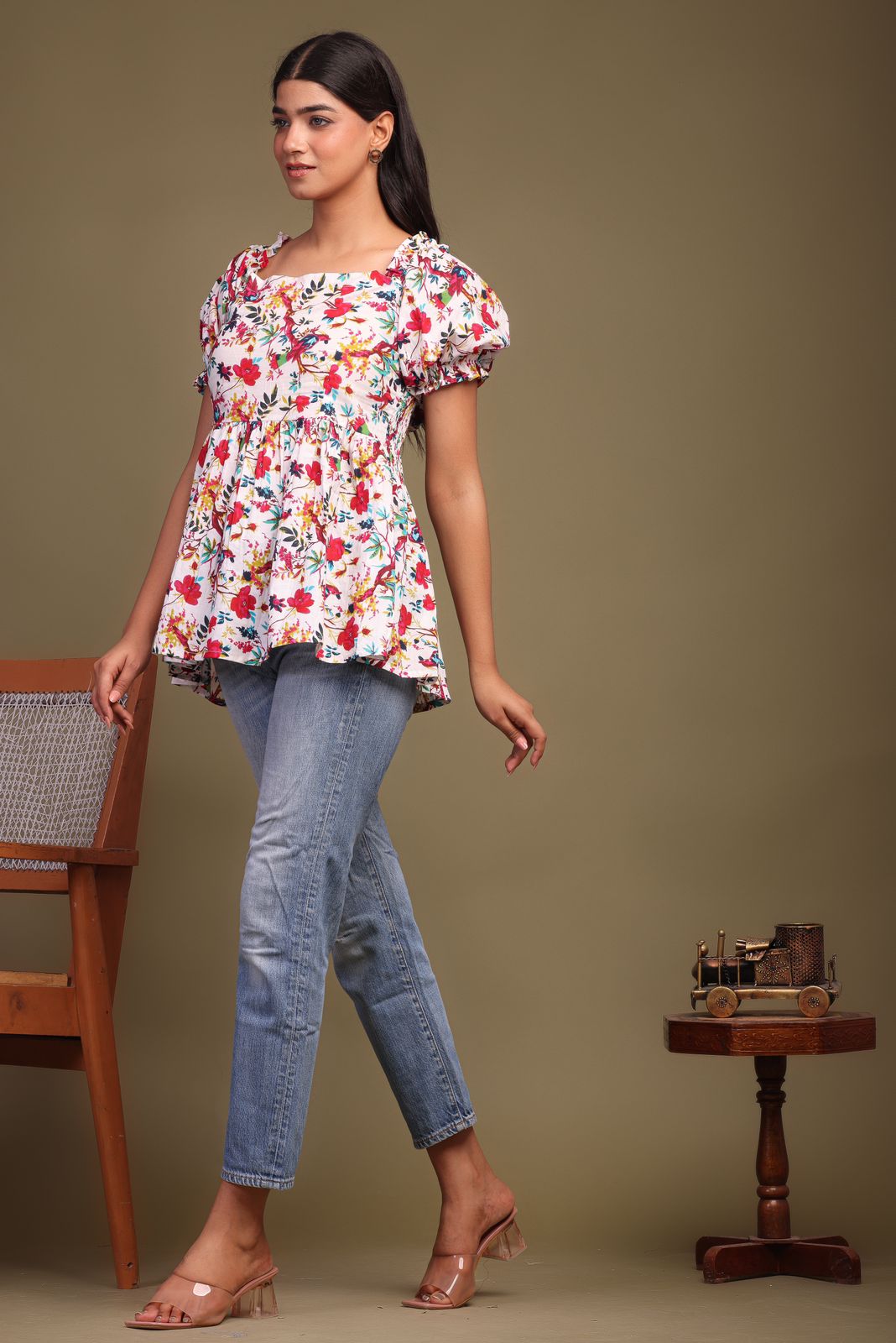 cotton printed top / dress
