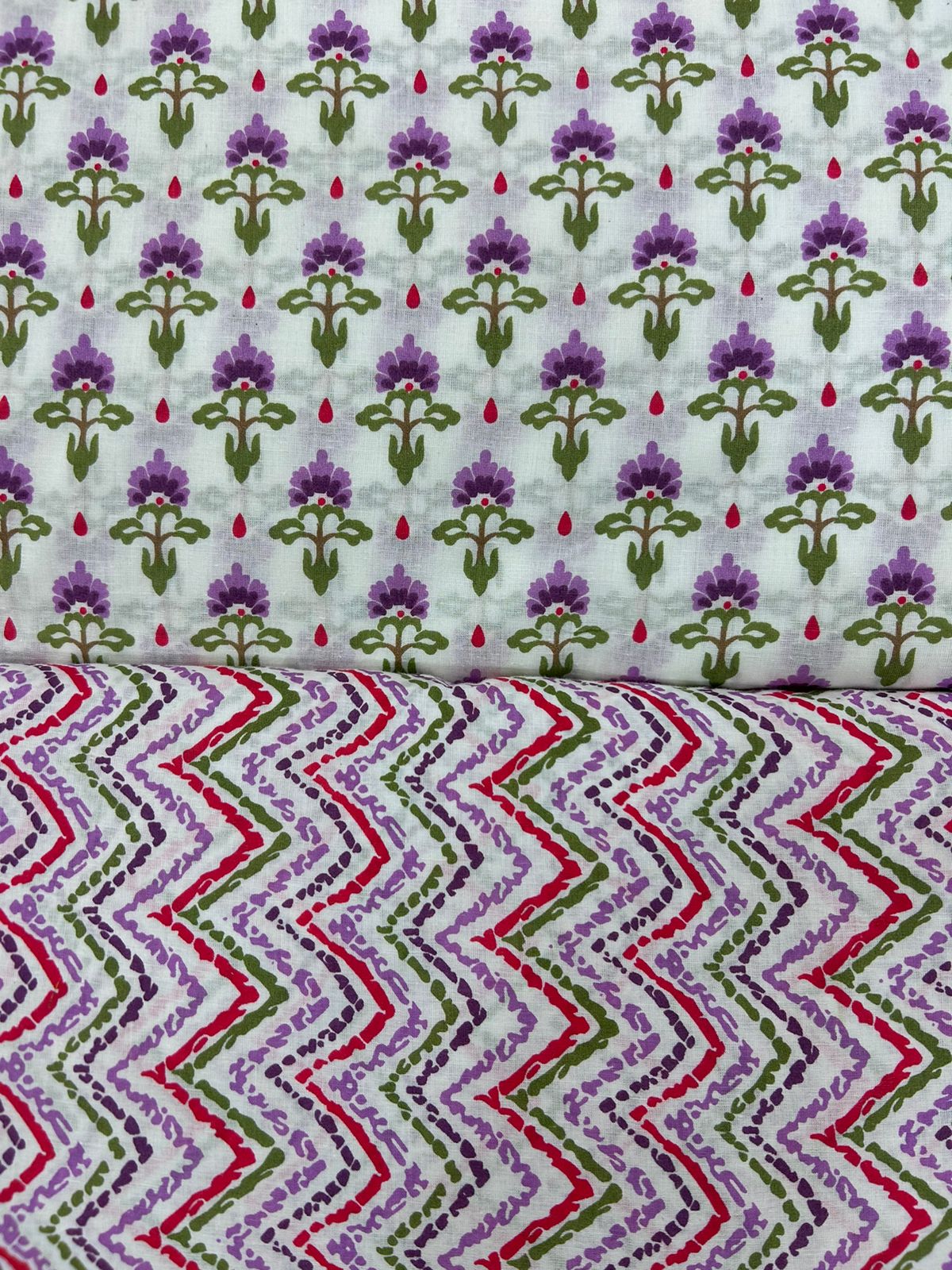 cotton printed running fabric