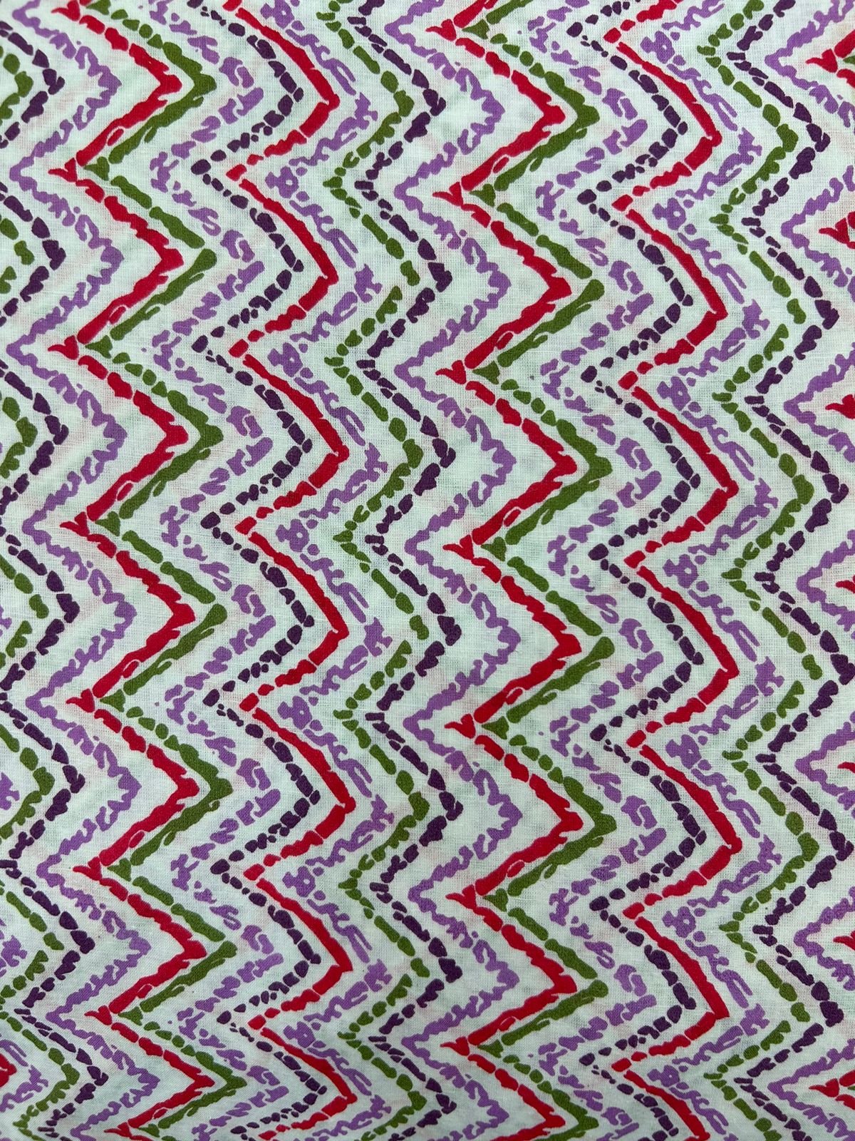 cotton printed running fabric