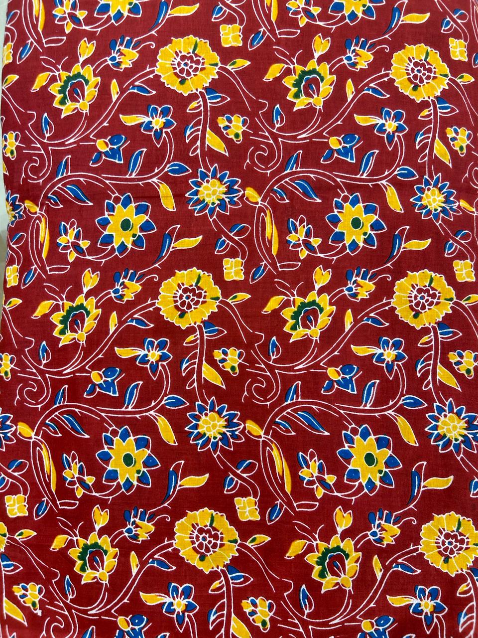 Cotton Printed Two Pc Fabric Set