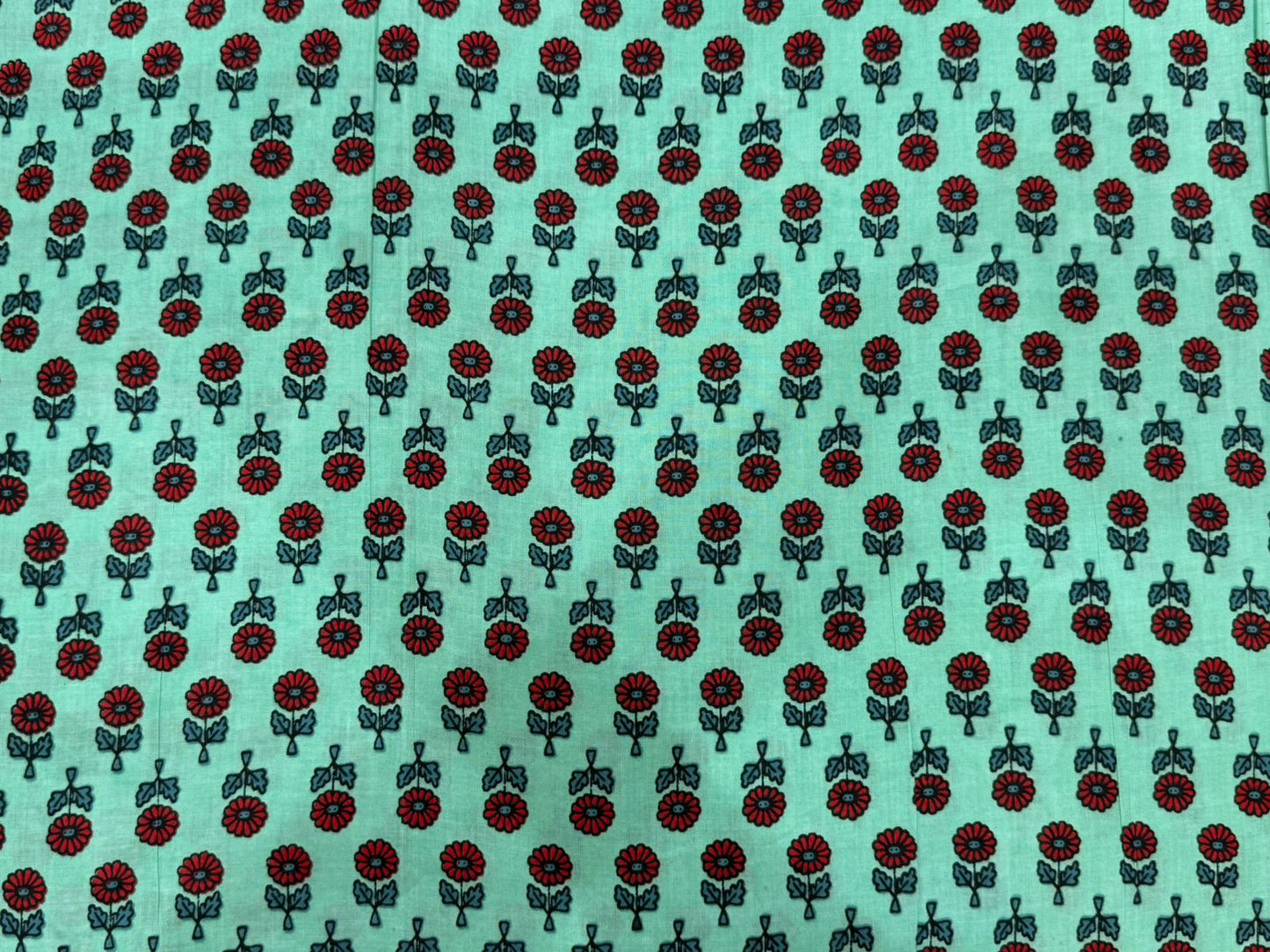 Cotton Printed Two Pc Fabric Set