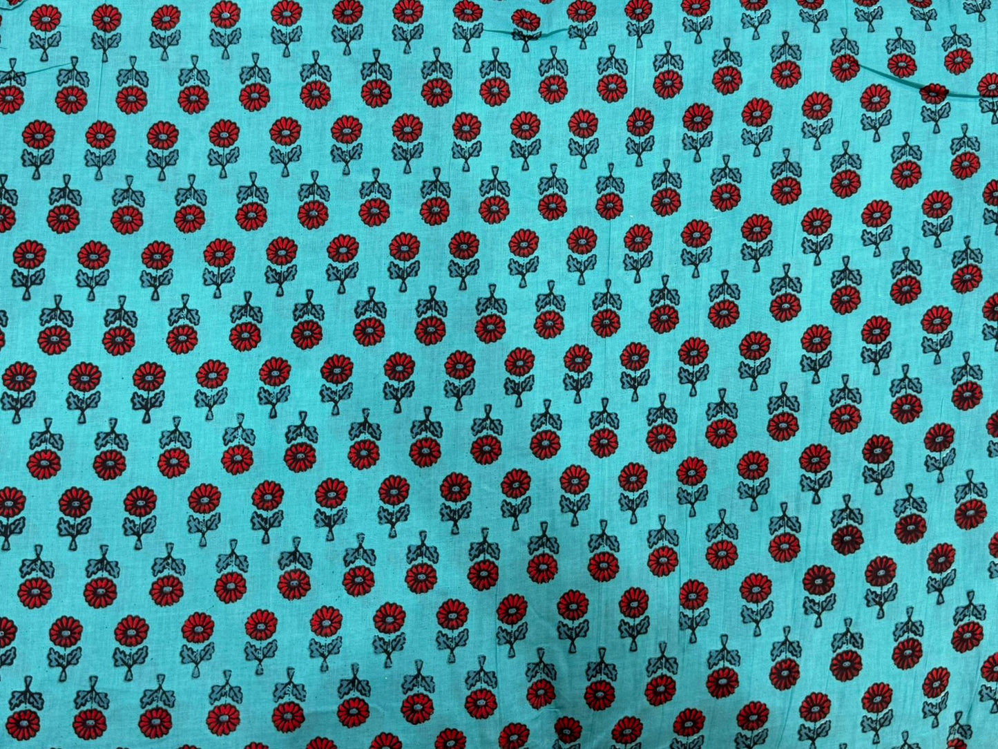 Aqua Buds Cotton Fabric
