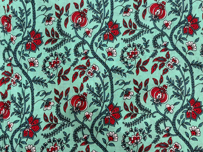 Cotton Printed Two Pc Fabric Set