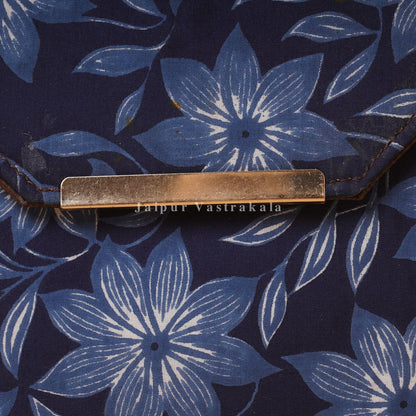 Blue Blossom Hardbox Flap Sling Bag