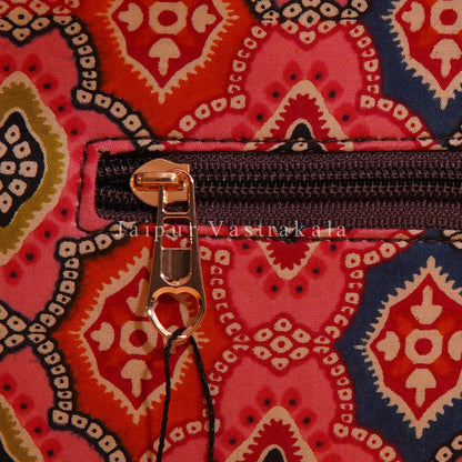 Pink Cascade Nylon Belt Sling Bag