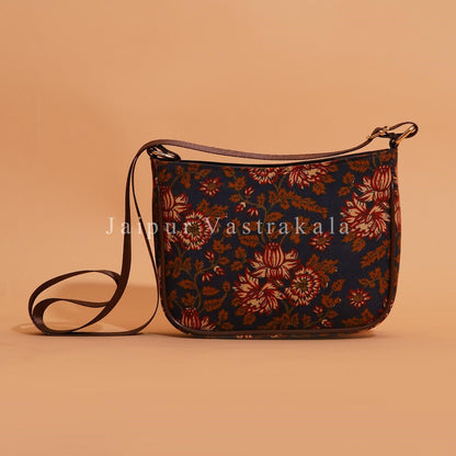 Midnight Burnt Nylon Belt Sling Bag