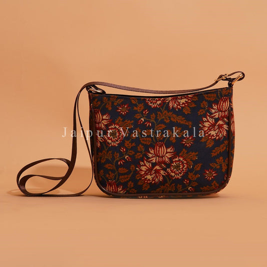 Midnight Burnt Nylon Belt Sling Bag