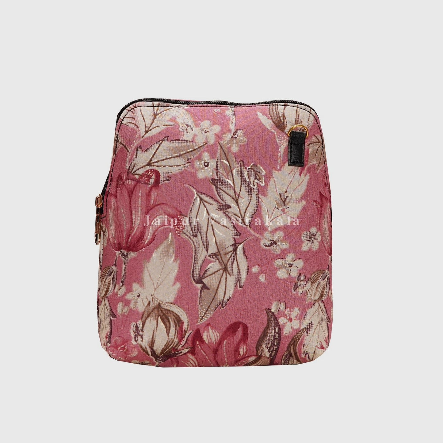 Pastel Pink Floral Basic Sling Bag Without Sling