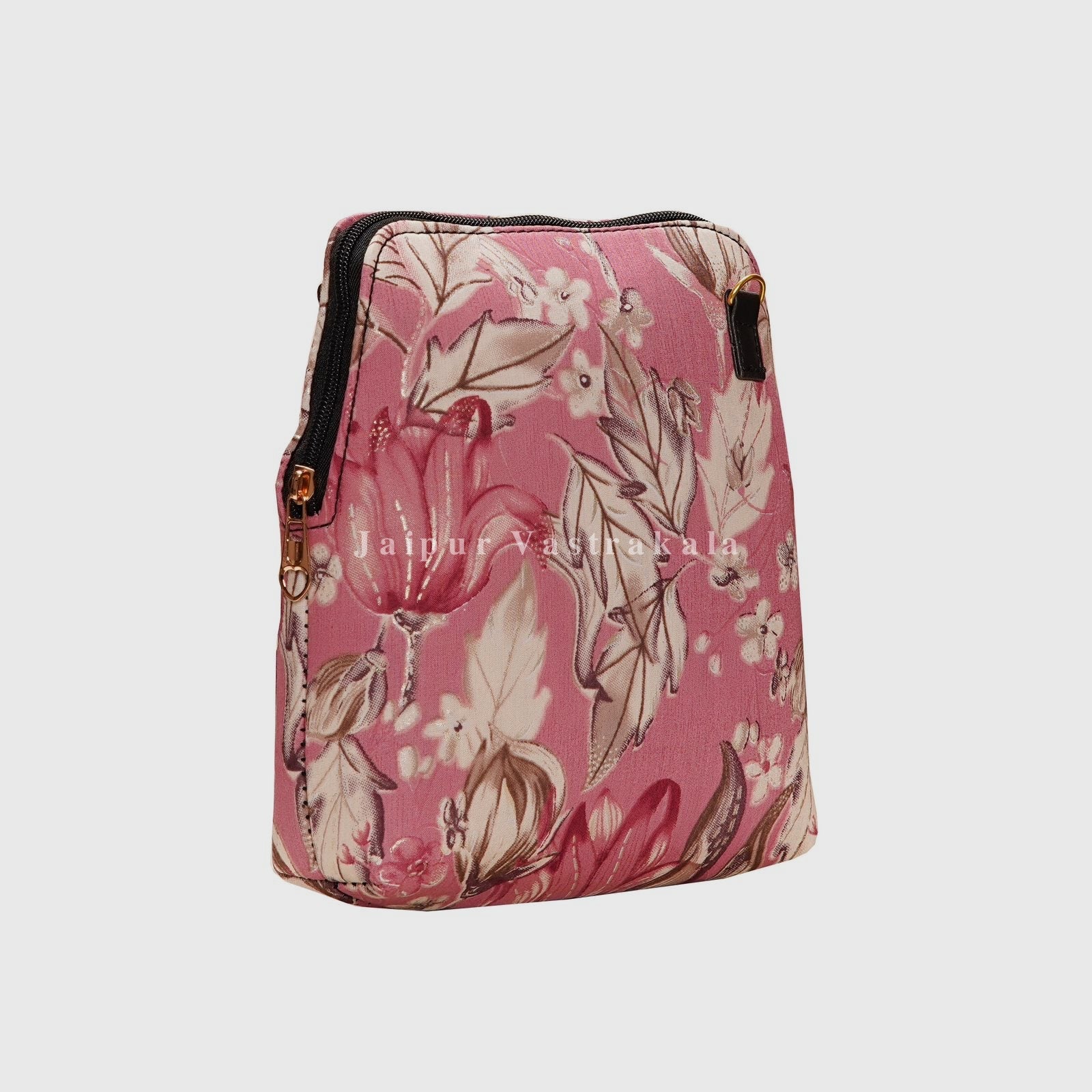 Pastel Pink Floral Basic Sling Bag Side View