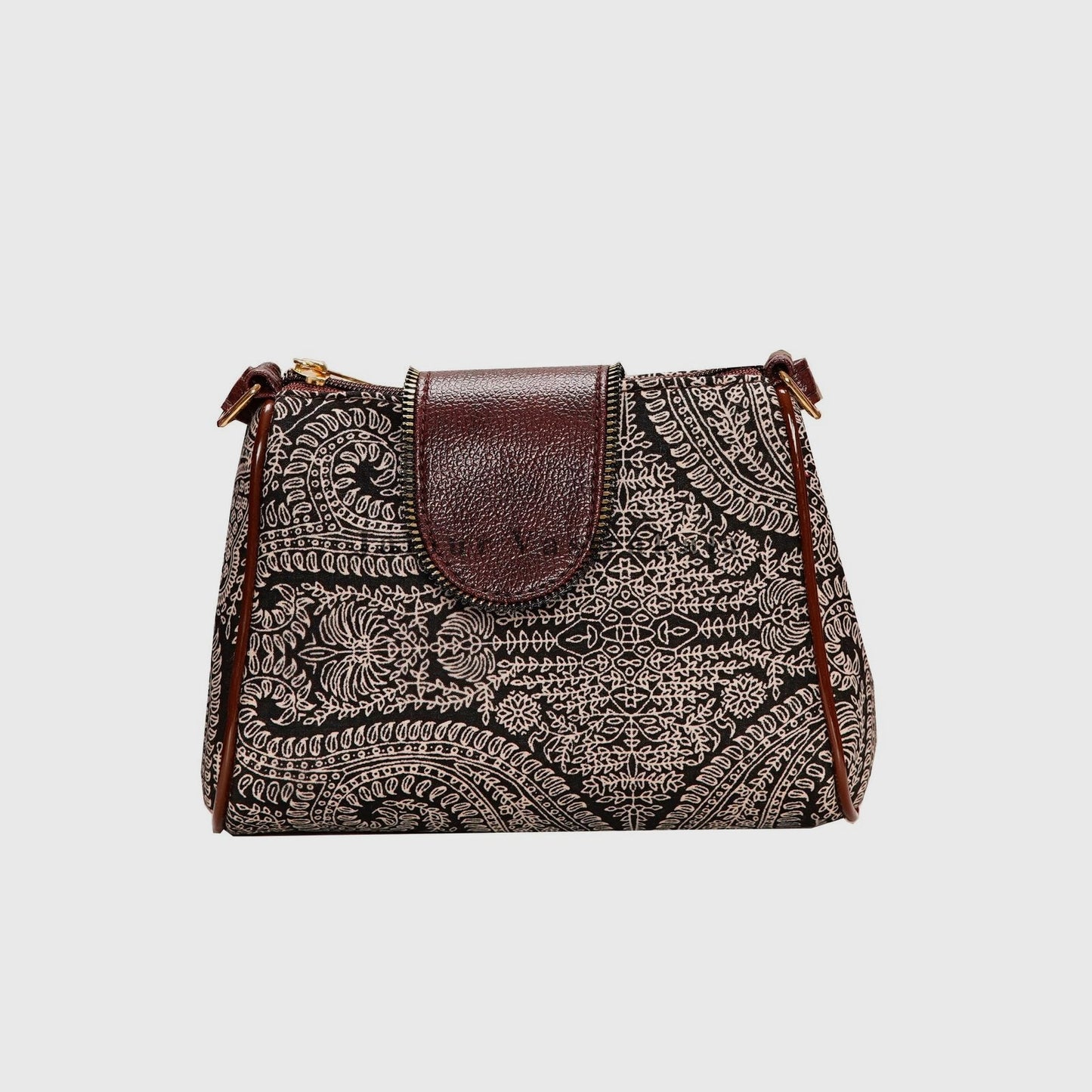 Black Ethnic Small Sling Bag