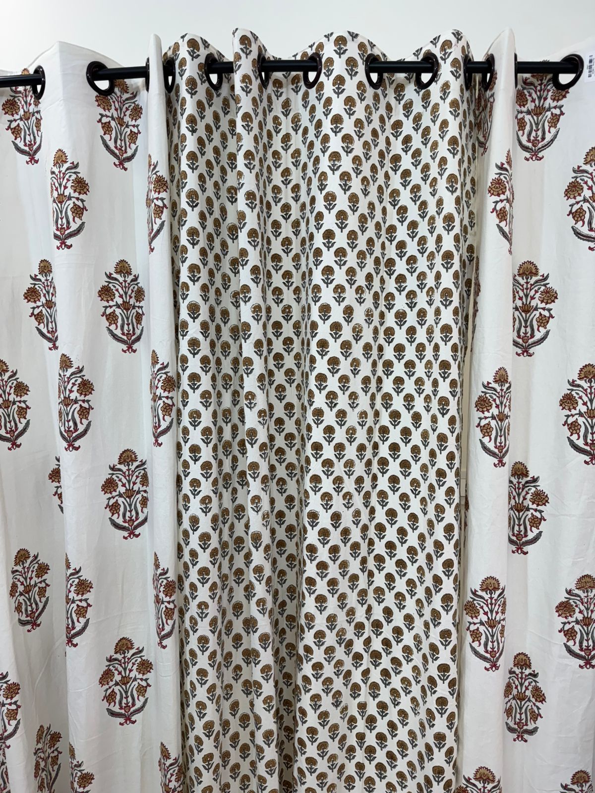 Amber Mustard Mix-Match Curtains 7ft (set of 2pcs + 2pcs)