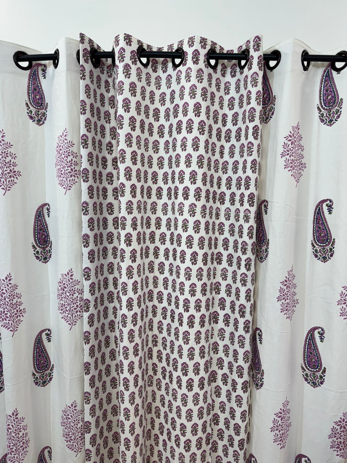 Purple Essence Mix-Match Curtains 7ft (set of 2pcs + 2pcs)