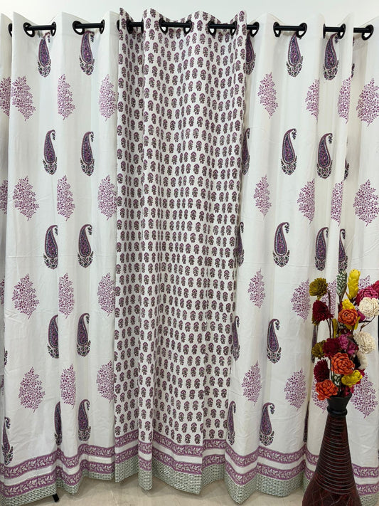 Purple Essence Mix-Match Curtains 9ft (set of 2pcs + 2pcs)