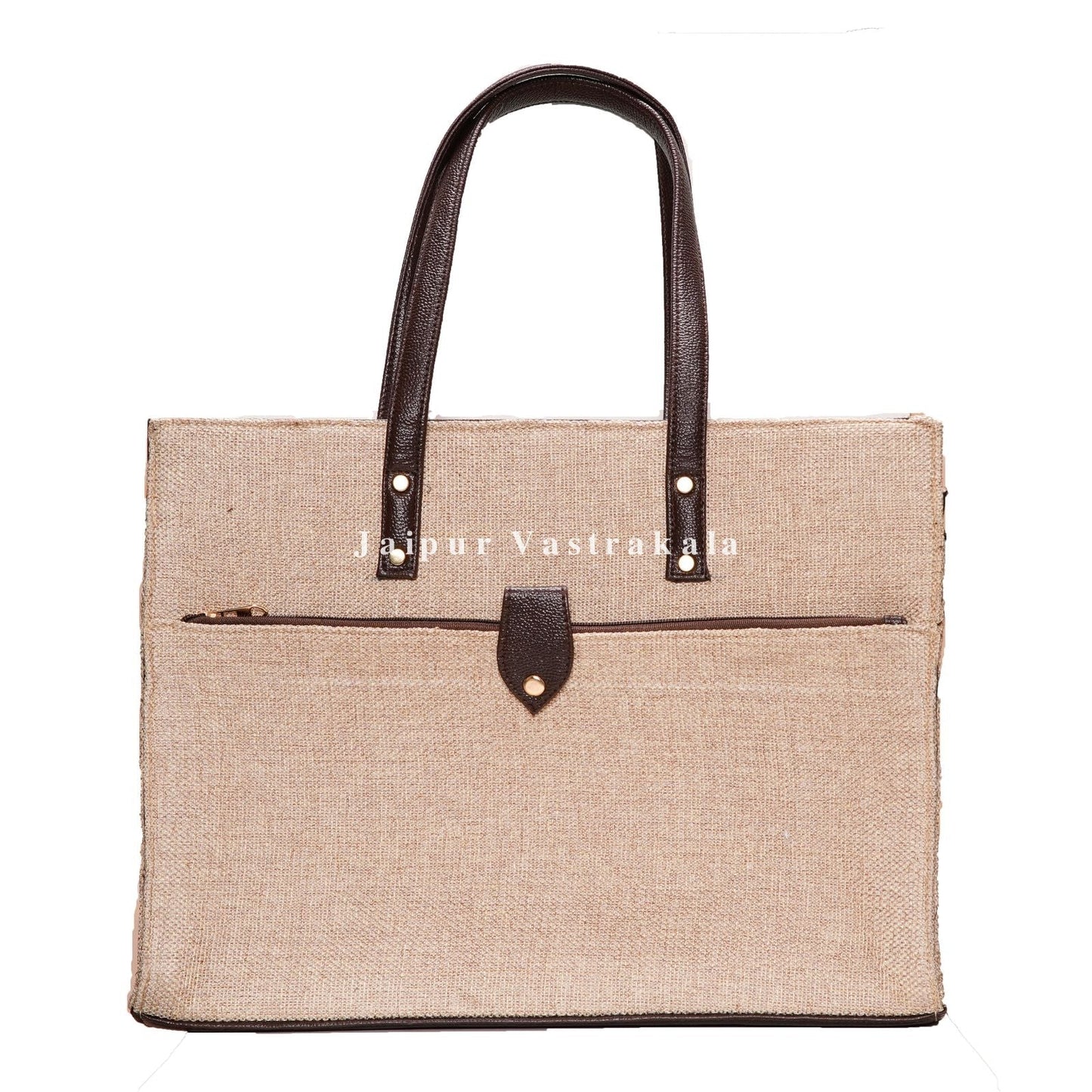 Blonde Jute Large Hand Bag