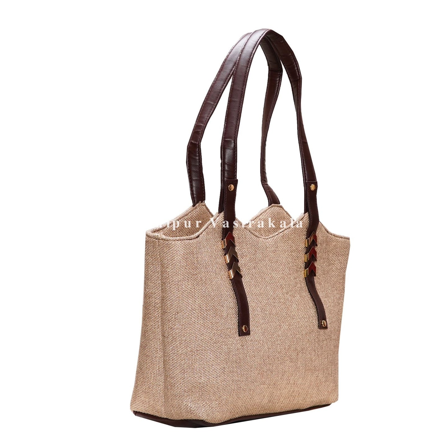 Natural Jute Tri Fit Hand Bag