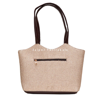 Natural Jute Tri Fit Hand Bag