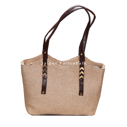 Natural Jute Tri Fit Hand Bag