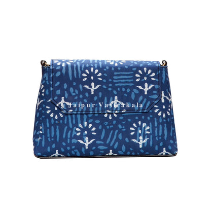 Indigo Print Sling Bag