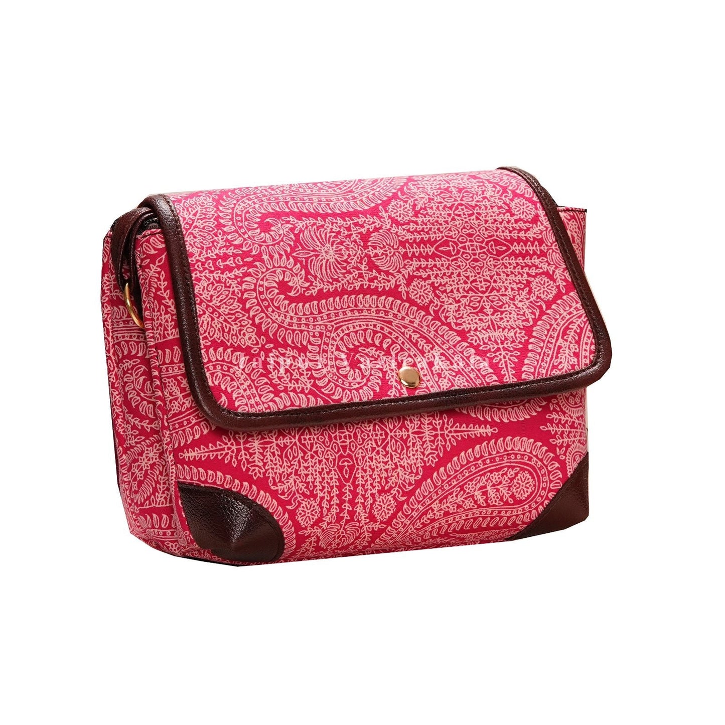 Ethnic Pink Regular Sling Bag